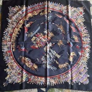 HERMES silk scarf